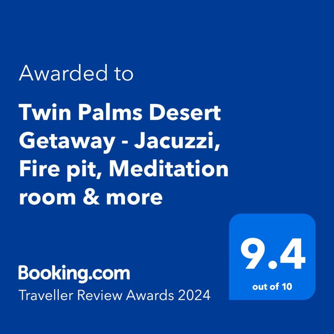 Twin Palms Desert Getaway - Jacuzzi, Fire Pit, Meditation Room & More Joshua Tree Extérieur photo